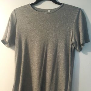 & Other Stories silver shimmer tee